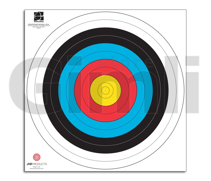 JVD/Decut: Target Face Fita 80 cm - Polyester - Waterproof 